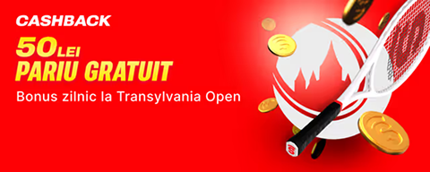 Promo banner: 50 LEI pariu gratuit