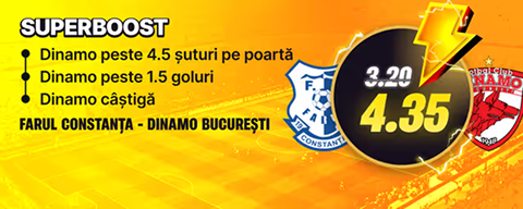 Promo banner: SuperBoost — 5.5 suturi pe poartă