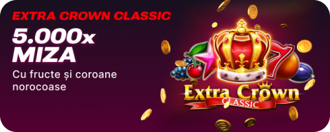 Promo banner: Extra Crown Classic — 5.000x MIZA