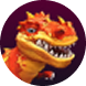 Icon: Dinosaur Tycoon 2 — tiranosaur cu aur în gură