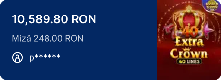 Câștigător p******: 10.589,80 RON la slotul 777 EMPIRE SOLID 2025, cu miză de 248,00 RON